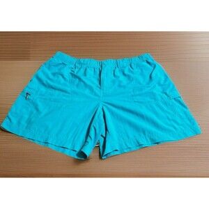 Columbia Women's Sandy River Shorts Aqua Blue Hiking Fishing Quick Dry Sz L